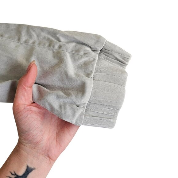 Bella Dahl Light Grey Jogger W/ Tie Waist Detail Sz L - Picture 5 of 9